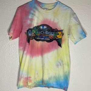 Okeechobee 2016 tie dye t shirt size S